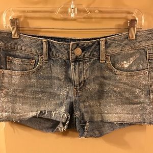 American eagle sparkly shorts